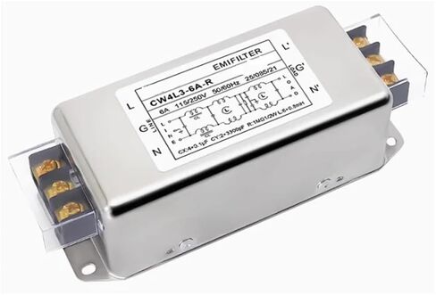 CW4L3-6A-R Single-Phase AC Power Filter Three-Stage EMI Filter 220V Terminal Block 3A/6A/10A/20A/30A-R in Kuwait