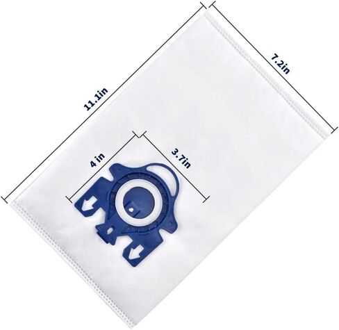 Compatible With Miele 10123210 Dust Bag, Type GN, 8 Bags & 2 Filters, White in Kuwait