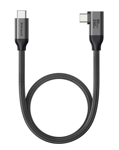 Silkland 80Gbps Right Angle USB 4 Cable for Thunderbolt 5 Cable 240W 4FT in Kuwait