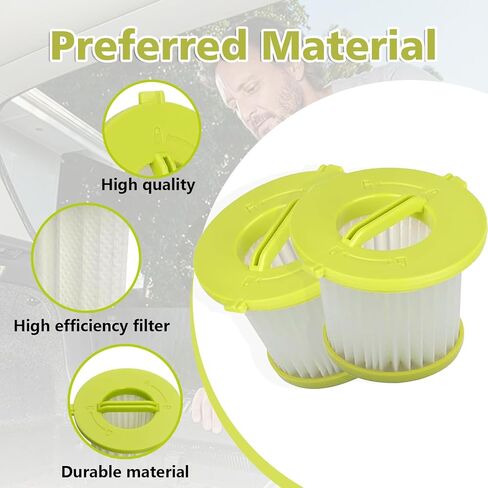 4 عبوات من فلتر HEPA البديل - متوافق مع مكنسة Ryobi ONE+ 18V اليدوية PCL700 PCL704 PCL705، Hart 20V HPHV33B/HPHV34 & Hoover BH57400V، يستبدل الجزء #A32F05N A32HF00 in Kuwait
