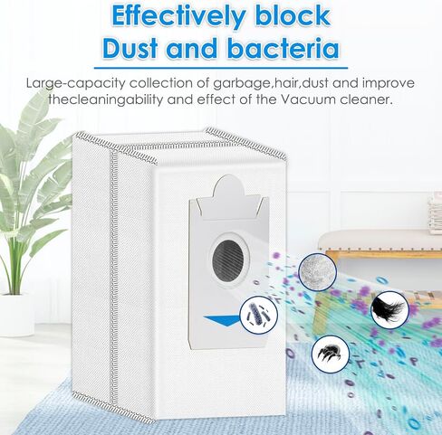(21 حزمة) قطع غيار X5 Omni متوافقة مع ECOVACS DEEBOT X5 Omni/ X5 Pro Omni Robot Vacuum Cleaner، 1 فرشاة دوارة، 6 فرش جانبية، 4 أكياس غبار، 4 مرشحات HEPA، 6 وسادات ممسحة، مجموعة الملحقات in Kuwait