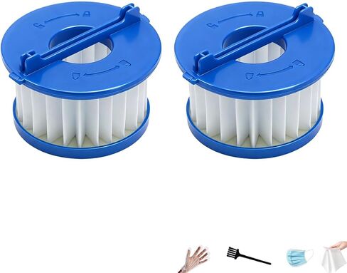 2 حزمة A32F02 فلتر HEPA قابل للغسل لـ Ryobi 18V ONE+ مكنسة يدوية رطبة/جافة PCL702، PCL702B، PCL702K، فلتر مكنسة بديل قابل لإعادة الاستخدام ومضاد للانسداد لورشة العمل، المرآب، وتنظيف السيارات in Kuwait