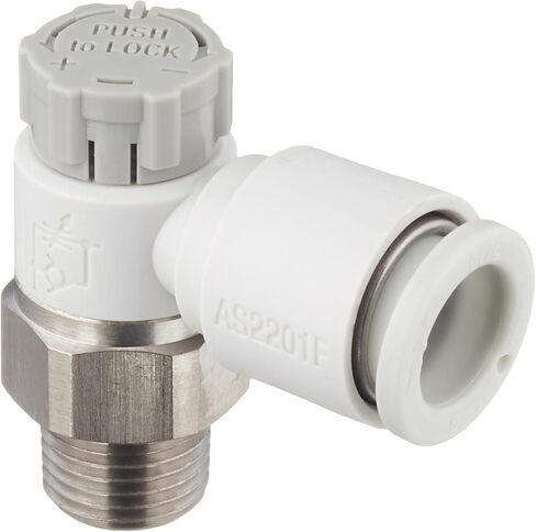 SMC AS2211F-01-04SA كوع بقفل دفع مع تركيبات بلمسة واحدة in Kuwait