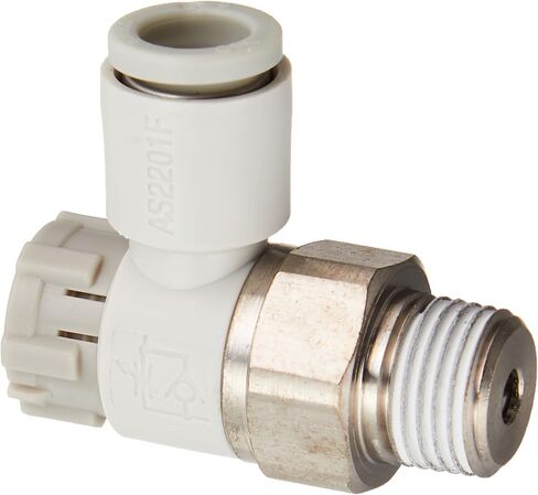 SMC AS2211F-01-04SA كوع بقفل دفع مع تركيبات بلمسة واحدة in Kuwait