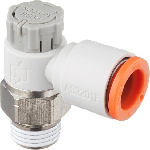 SMC AS2211F-01-04SA كوع بقفل دفع مع تركيبات بلمسة واحدة in Kuwait