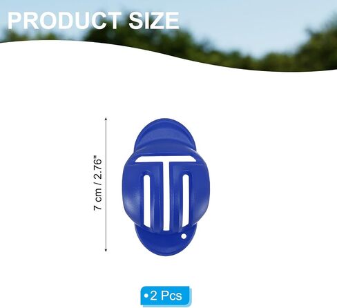 Golf Ball Line Marker Tool, 2 Pack Golf Ball Alignment Marking Tool Golf Ball Liner with Line Marker Stencil for Putting Ball Markers, Blue in Saudi Arabia