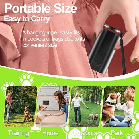 Antibarking Device for Neighbor's Dog Portable Mini Dog Sonic Bark Deterrents Devices Small Stop Dog Barking Device Training Tools Pet Stop Barking in Saudi Arabia