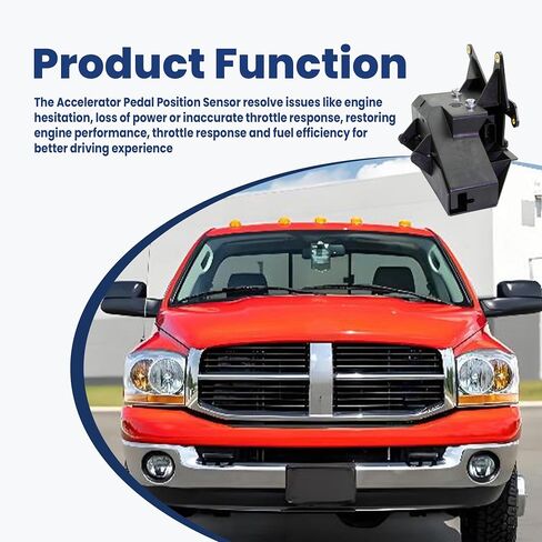 مستشعر موضع دواسة الوقود مناسب لدودج رام 1500 2500 3500 5.7L V8 HEMI 2003-2004 5.9L L6 محرك الديزل الكمون 2003-2004 استبدال 53032456AB 53032456AC 53032456AD 53032456AE TH456 53032455م in Kuwait