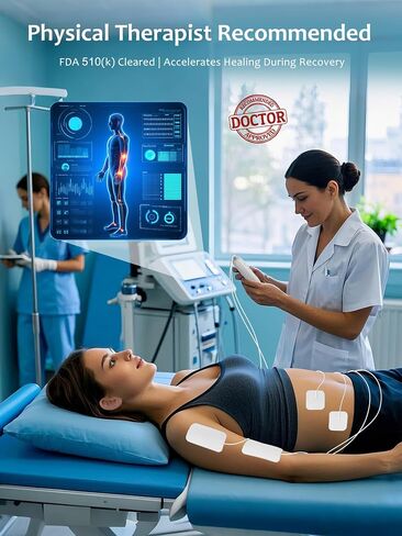 TENS Unit EMS Muscle Stimulator, 3-in-1 Dual Channel Electronic Pulse TENS Machine with Clear LCD Screen, 28 Modes Rechargeable Pain Relief Machine for Back, Sciatica, Neck, Knee & Muscle Soreness | 3-in-1& 28 Modes& 40 intensity in Kuwait