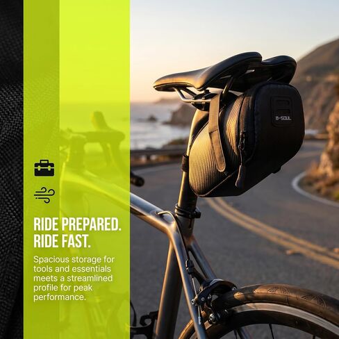Bike Saddle Bag Under Seat, Bicycle Seat Bag Storage Pouch, Cycling Bike Tool Bag for Mountain Road Bike Accessories in Kuwait