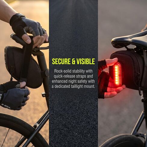 Bike Saddle Bag Under Seat, Bicycle Seat Bag Storage Pouch, Cycling Bike Tool Bag for Mountain Road Bike Accessories in Kuwait