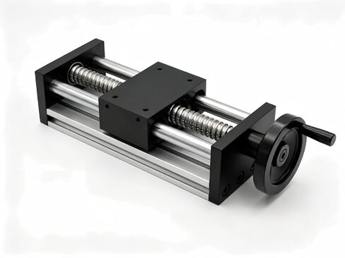 Linear Stage, 100mm Ball Screw Actuator with Handwheel for CNC | Replacement for OK648-100mm – Manual handwheel enables precise fine-tuning; ball-bearing slide block ensures smooth in Kuwait