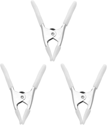 3Pcs Heavy Duty Spring Clamps Woodworking Background Sleeve Non Slip Coating Crafts Wedding Dress Clamping in Kuwait
