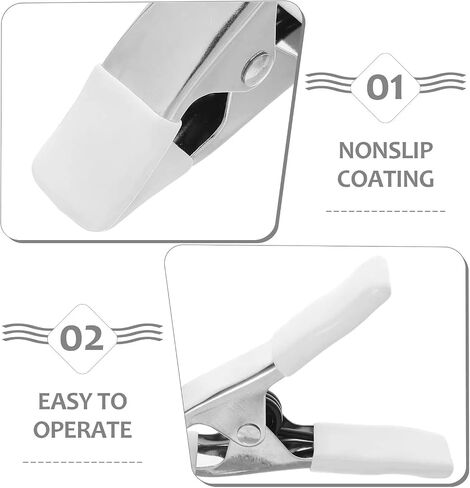 3Pcs Heavy Duty Spring Clamps Woodworking Background Sleeve Non Slip Coating Crafts Wedding Dress Clamping in Kuwait