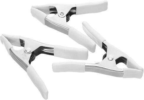 3Pcs Heavy Duty Spring Clamps Woodworking Background Sleeve Non Slip Coating Crafts Wedding Dress Clamping in Kuwait