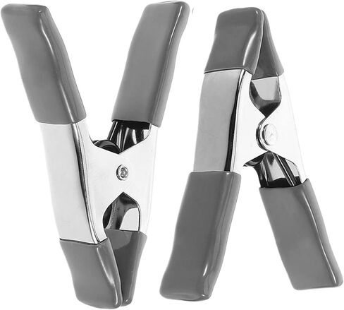 2Pcs Strong Grip Metal Spring Clamps Tent Tarp Holder Windproof Backdrop Clamp for Camping Photography in Kuwait