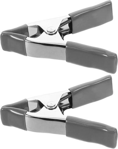2Pcs Strong Grip Metal Spring Clamps Tent Tarp Holder Windproof Backdrop Clamp for Camping Photography in Kuwait
