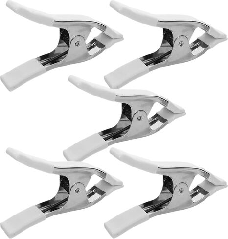 5Pcs Heavy Duty Metal Spring Clamps Sturdy Photography Backdrop Clips for Background Stands Fixing Clamp in Kuwait