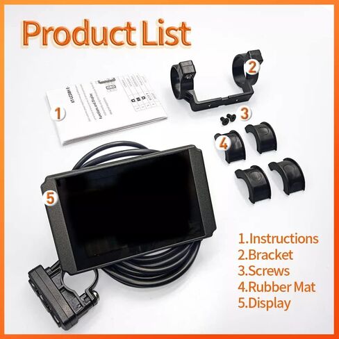36/48V 22A 500W 750W Brushless Square Wave 9mos KT Controller Waterproof DC Brushless Motor Controller with KT LCD8HU Color Dsiplay with USB Socket, eBike Hub Motor Controller for Electric Bicycle in Kuwait