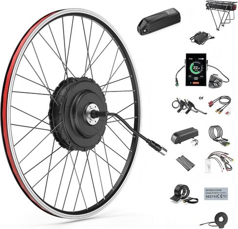 BAFANG Ebike Conversion Kit 48V 500W/750W محرك المحور الخلفي -G0900 طقم دراجة كهربائية مع شاشة LCD وبطارية لـ 20 بوصة/26 بوصة/27.5 بوصة/700C دراجات جبلية/مدينة/طرق (135-142 مم تسرب) in Kuwait