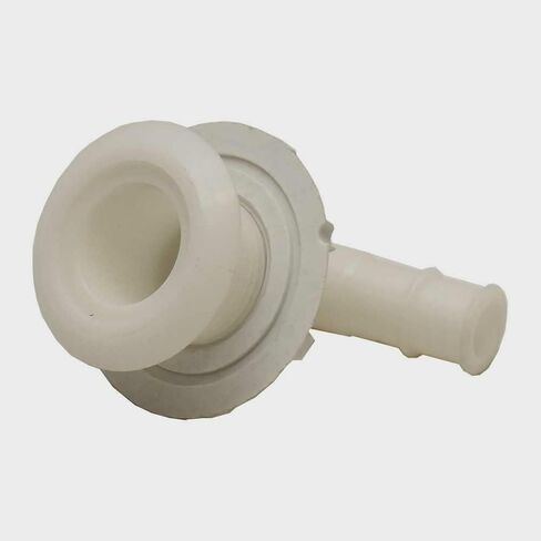 قارب L-Flange من خلال استنزاف الهيكل | بلاستيك أبيض 3/4 بوصة in Kuwait