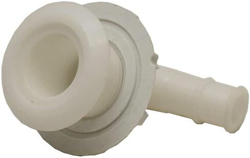 قارب L-Flange من خلال استنزاف الهيكل | بلاستيك أبيض 3/4 بوصة in Kuwait