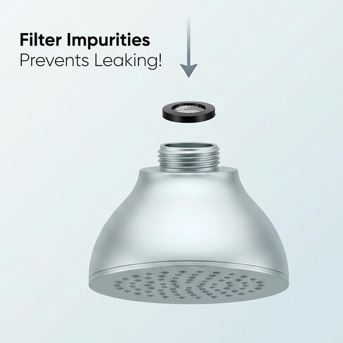 10 Pack Shower Head Filter Gasket with Wire Mesh, Creates a Seal to Prevent Leakage, 3/4" Rubber Washer for 1/2" Shower Hose Connector in Saudi Arabia