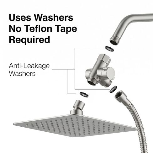 10 Pack Shower Head Filter Gasket with Wire Mesh, Creates a Seal to Prevent Leakage, 3/4" Rubber Washer for 1/2" Shower Hose Connector in Saudi Arabia