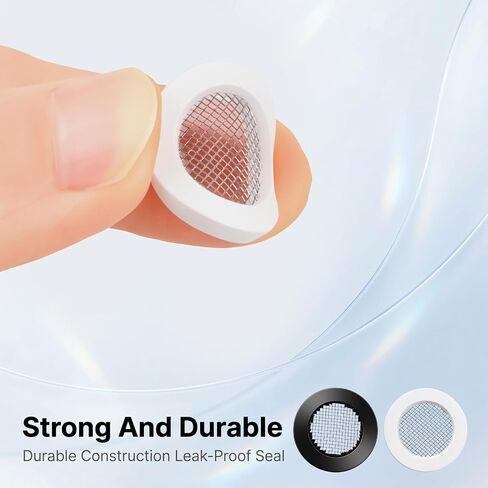 10 Pack Shower Head Filter Gasket with Wire Mesh, Creates a Seal to Prevent Leakage, 3/4" Rubber Washer for 1/2" Shower Hose Connector in Saudi Arabia
