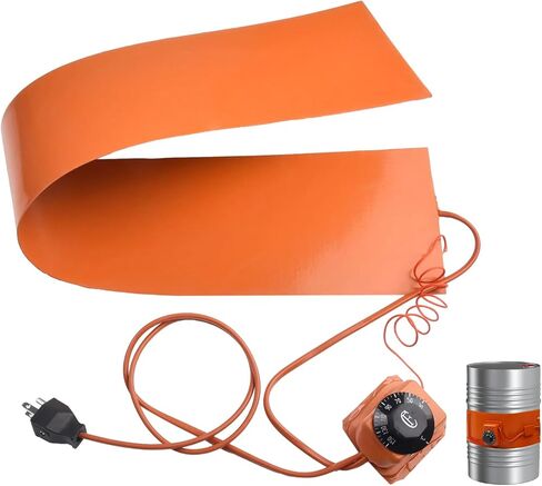 1000W Metal Drum Heater, 5 Gal Bucket Heater With Temperature Control, Silicone Barrel Heat Pad Warmer, 6InX36in 110V Guitar Side Bending Heating Band, Instrument Crafting Heater in Kuwait