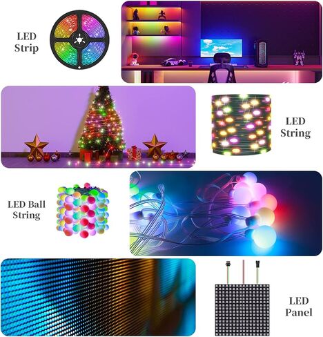 مضخم صوت 1 إلى 4 RGB IC TTL لـ WS2812B، WS2811، SK6812، WS2814 شريط LED قابل للعنونة، سلسلة، مصفوفة، وحدة in Kuwait