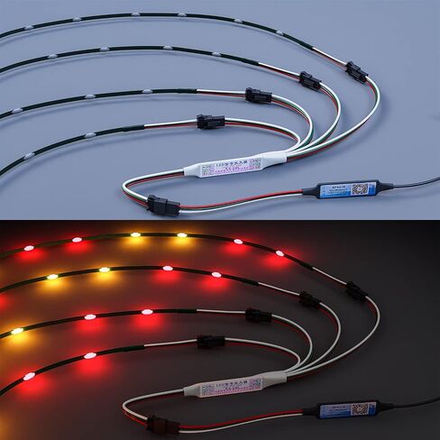 مضخم صوت 1 إلى 4 RGB IC TTL لـ WS2812B، WS2811، SK6812، WS2814 شريط LED قابل للعنونة، سلسلة، مصفوفة، وحدة in Kuwait
