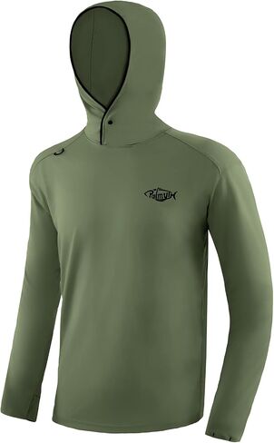 Palmyth Men’s Fishing Hoodie UPF 50+ Sun Protection Long Sleeve Sun Shirts Quick-Dry for Fishing Hiking Outdoor in Kuwait