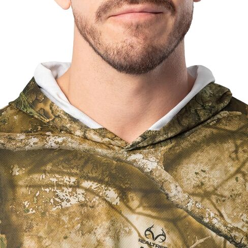سترة بغطاء رأس للرجال من Indera Realtree Apx Micro Tech Camo للأداء الحراري in Kuwait