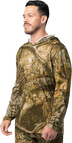 سترة بغطاء رأس للرجال من Indera Realtree Apx Micro Tech Camo للأداء الحراري in Kuwait
