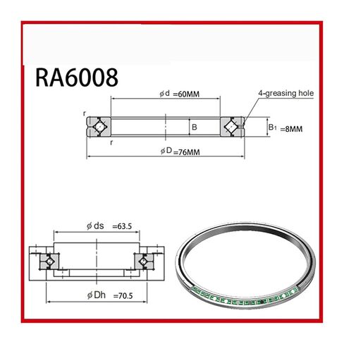حلقة الأسطوانة المتقاطعة الدوران الداخلي 6008 RA6008 RA6008UUCC0 RA6008UUC0 in Kuwait