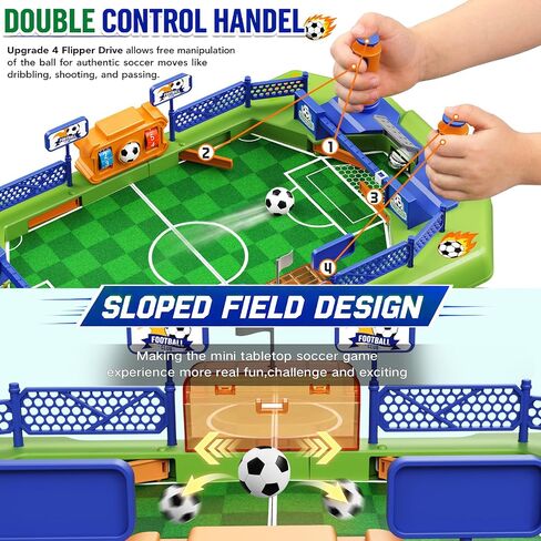 Mini Foosball Table Game for Kids – Soccer Board Game, Portable Tabletop Pinball Interactive Sports Game, Indoor Family Party Birthday Gift Educational & Active Toy for Boys Girls Ages 3+ in Saudi Arabia