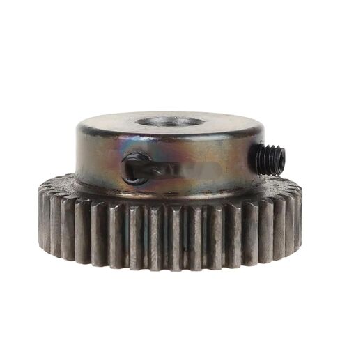 Steel Heavy Duty Motor Pinion Gear 2pcs 1M 40T Spur Gear Straight Teeth Bore 6-17mm Outer Diameter of The Step 25mm(6.35mm) in Kuwait