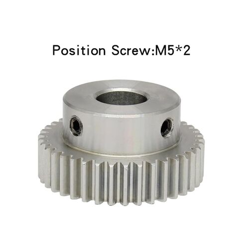 Steel Heavy Duty Motor Pinion Gear 1M 38T/39T Bore 8-14mm Stainless Steel Motor Gear(1M38T (Bore 12mm)) in Kuwait
