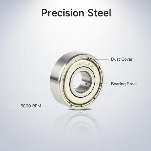 20 Pack 608 ZZ Miniature Ball Bearings - 8mm x 22mm x 7mm, Double Metal Shielded, High-Speed, Low-Noise - for Skateboards, Longboards, Rollerblades, Roller Skates, and DIY Projects (608ZZ) in Saudi Arabia