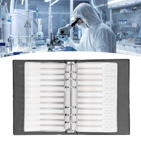 مجلد متنوع لمقاوم SMD، مجموعة عينات من كتاب مقاوم SMD، 170 نوعًا من منظم مقاومات الرقائق، دقة 1%، للمختبر، ومكونات لوحة الدائرة in Kuwait