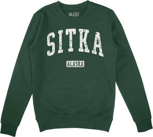 Sitka Alaska Sweatshirt | Vintage Alaska Retro Coastal Adventure Fleece | Men & Unisex | Travel Souvenir Gift in Kuwait