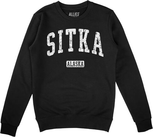 Sitka Alaska Sweatshirt | Vintage Alaska Retro Coastal Adventure Fleece | Men & Unisex | Travel Souvenir Gift in Kuwait