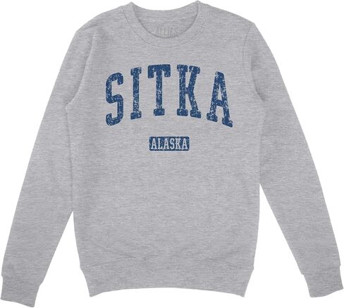 Sitka Alaska Sweatshirt | Vintage Alaska Retro Coastal Adventure Fleece | Men & Unisex | Travel Souvenir Gift in Kuwait