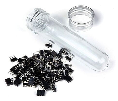 100 pcs Transistors Sockets, 3p, Pitch 0.1 inch 2.54 mm, 2 Types in Kuwait