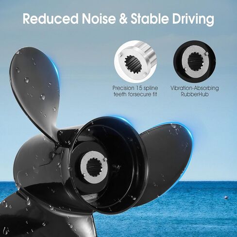14 x 23 Aluminum Boat Propeller for Mercury Engines 150-300HP Mercruiser Alpha One/Bravo One 48-832834A45 15Spline Tooth RH in Kuwait
