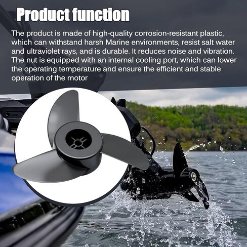 Trolling Motor 3-Blade Propeller with Aluminum Prop Nut Compatible with MotorGuide XI3 XI5 for MotorGuide 3.5" Motor Replace for MGA089B in Kuwait