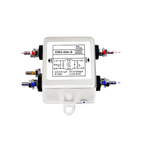 مرشح طاقة التيار المتردد أحادي الطور CW3 CW4L2 10A 20A 30A-S/T AC220V مرشح أحادي المرحلة (CW4EL2-30A-RG) in Kuwait