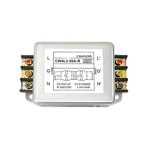 مرشح طاقة التيار المتردد أحادي الطور CW3 CW4L2 10A 20A 30A-S/T AC220V مرشح أحادي المرحلة (CW4EL2-30A-RG) in Kuwait