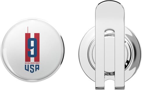 September11 Twin Towers NeverForget Golf Hat Clip with Magnetic Ball Marker – Durable Metal Accessory for Golfers in Kuwait